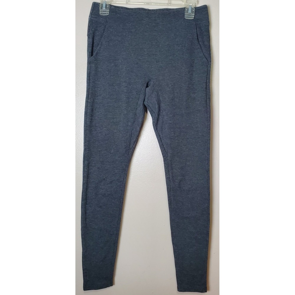 Lunya Women's Medium Gray Leggings Loungewear Casual Comfort Pockets‎ Cotton
